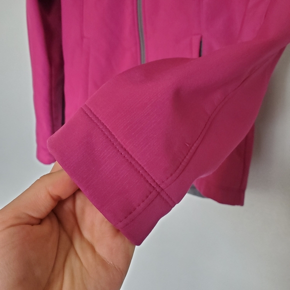 Kirkland Signature Womens Pink Softshell Hooded Jacket Coat - Small - Picture 5 of 16